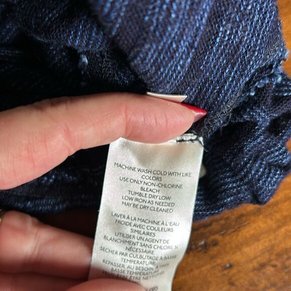 Free Peopke Sz XL navy blue open cardigan - Picture 8 of 13